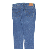 LEVI'S 710 Womens Jeans Blue Slim Skinny Acid Wash W29 L32