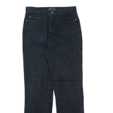 LORENZO Womens Jeans Black Regular Straight 90s W28 L30