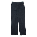 LORENZO Womens Jeans Black Regular Straight 90s W28 L30