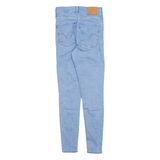 LEVI'S Mile High BIG E Womens Jeans Blue Slim Skinny Stone Wash W26 L28