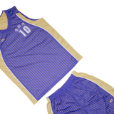 ZHONG JIAN Reversible Basketball Jersey Mens Tracksuit Blue Loose 4XL W28 L8