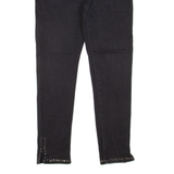 7 FOR ALL MANKIND Rhinestone Womens Jeans Black Slim Skinny W30 L28