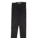 LEVI'S Mile High Womens Jeans Black Slim Skinny W24 L30