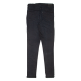 LEVI'S 721 HIgh Rise BIG E Womens Jeans Black Slim Skinny W27 L30