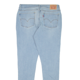 LEVI'S 710 Womens Jeans Blue Slim Skinny Stone Wash W32 L30