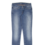 LEVI'S Modern Rise Womens Jeans Blue Slim Skinny Stone Wash W25 L32