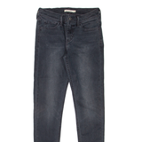 LEVI'S 710 Womens Jeans Grey Slim Skinny Stone Wash W28 L30