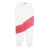 AIR JORDAN Mens Track Pants White Tapered S W24 L28