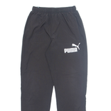 PUMA Mens Track Pants Black Tapered S W24 L30