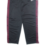 REEBOK Mens Rain Trousers Black Straight XL W36 L30