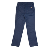DICKIES Workwear Womens Trousers Blue Regular Straight W30 L29