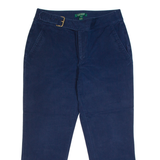 LAUREN RALPH LAUREN Womens Trousers Blue Regular Straight W30 L25