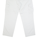 BLACK & BROWN Cargo Mens Trousers Grey Regular Straight W35 L30
