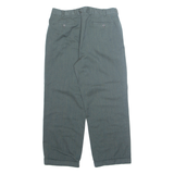 ANGELO SANTAGOSTINO Chino Mens Trousers Green Regular Straight W30 L25