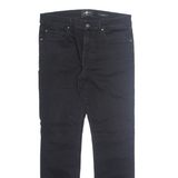 7 FOR ALL MANKIND Womens Trousers Black Regular Tapered W34 L32