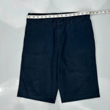 Dickies Chino Shorts - 32W 11L Black Cotton Blend