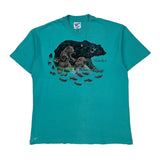 Alaska Hanes Single Stitch T-Shirt - XL Green Cotton