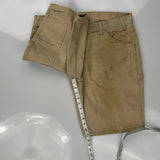 Dickies Carpenter Shorts - 36W 10L Beige Cotton