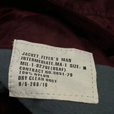 I Feel Like Pablo Ma-1 Yeezy Graphic Bomber Jacket - Medium Burgundy Nylon