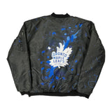 Toronto Maple Leafs Unbranded Ma-1 Bomber Jacket - XL Black Polyester