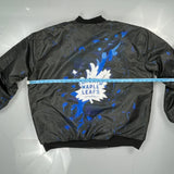 Toronto Maple Leafs Unbranded Ma-1 Bomber Jacket - XL Black Polyester