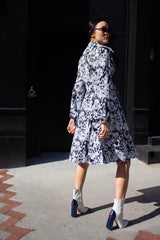 Amour Geometric Long Trench Coat – Modern Women’s Outerwear