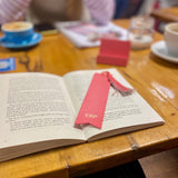 Our bookmarks look great out and about on the go.