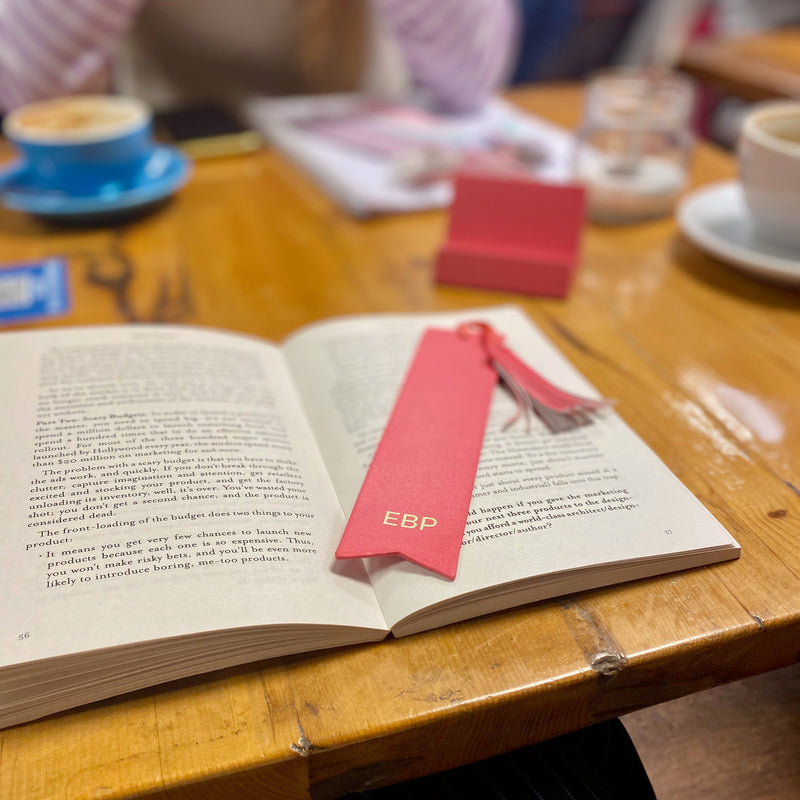 Our bookmarks look great out and about on the go.