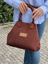 Mini Tote Handcraft Bag croco cork
