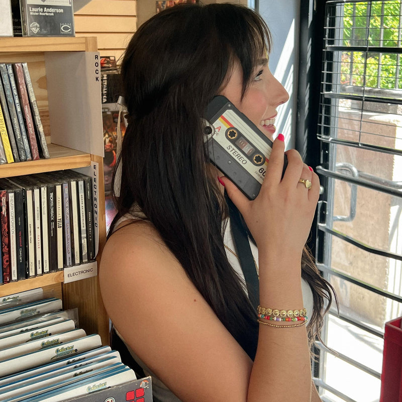 Black Cassette iPhone 15 Pro Case