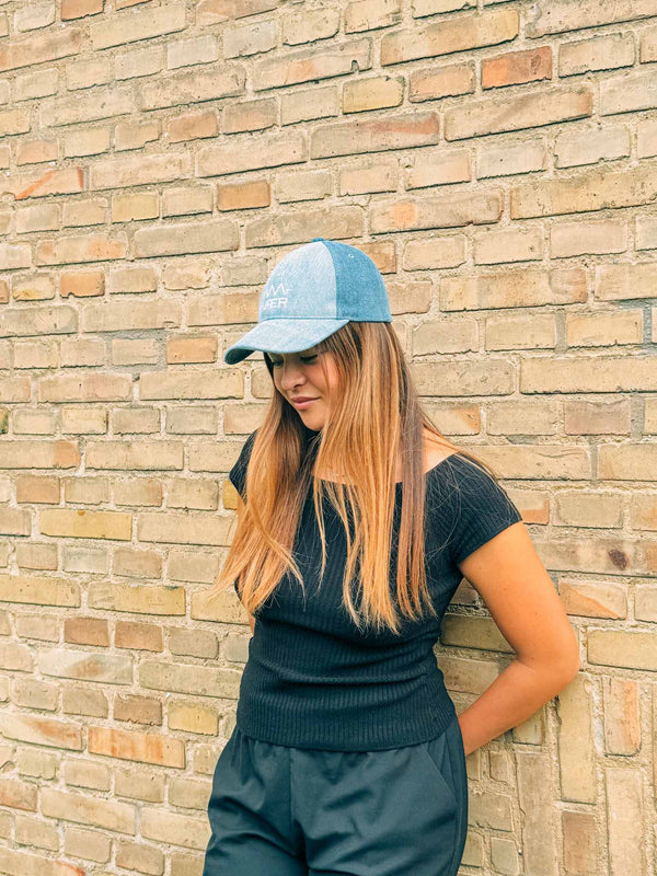 Whirl - Upcycled Denim Cap