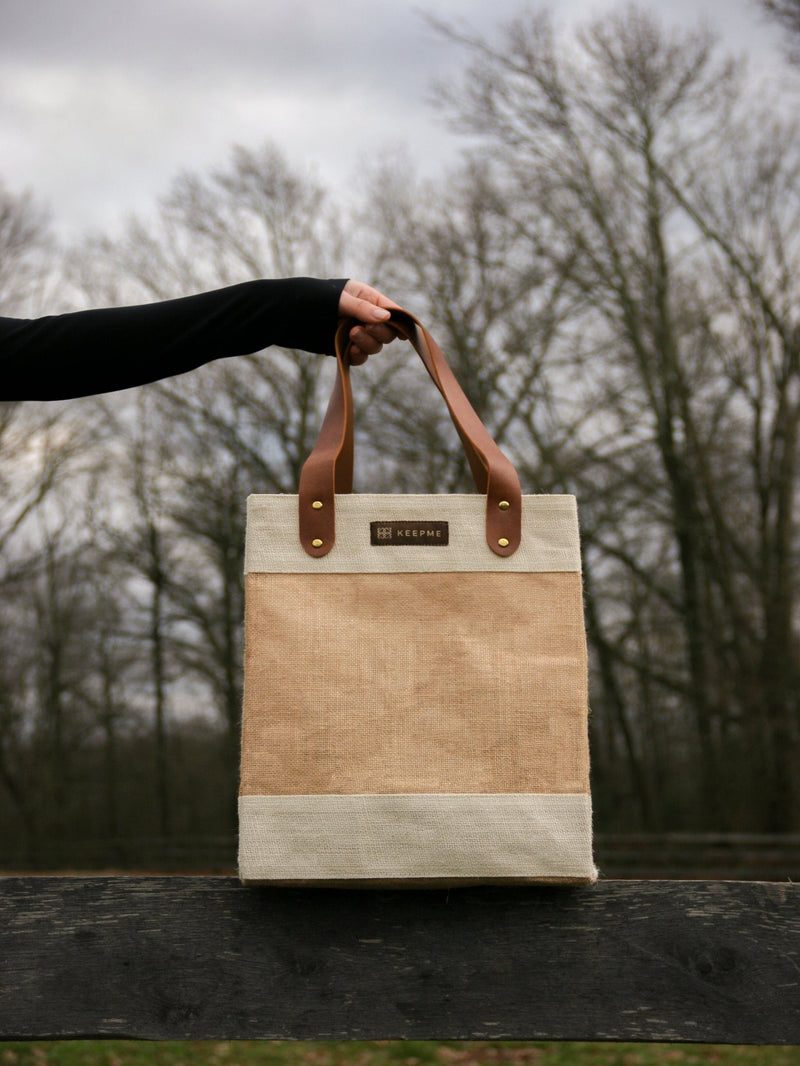 Jute 2-in-1 Convertible Beverage Tote