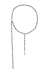 Black Pearl Lariat Chain