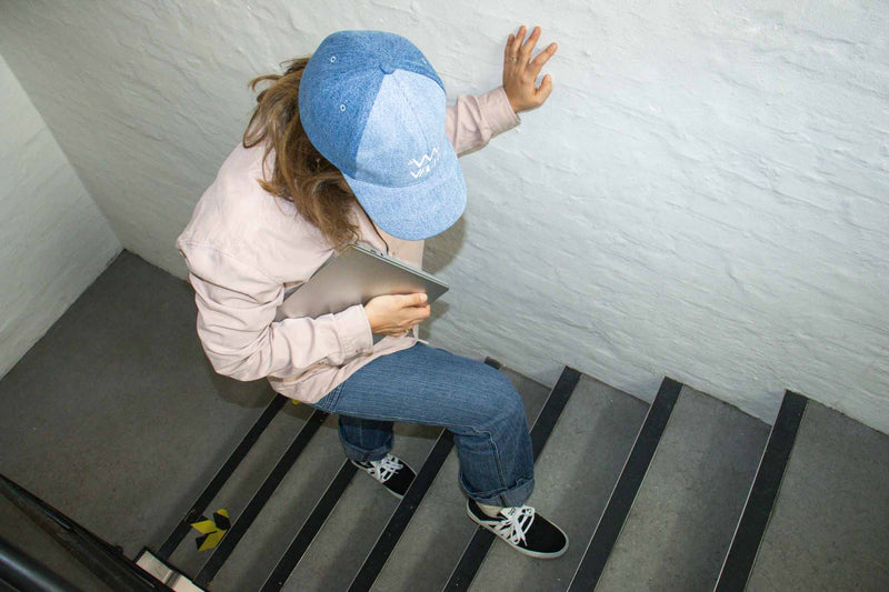 Whirl - Upcycled Denim Cap