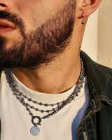 Pearl Coin Clasp Necklace