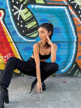 Lâcher Prise - Zenith Black Harem Pants