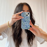 Powder Blue Liberty Florals iPhone 14 Case