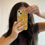 Honey White Posies iPhone 14 Plus Case