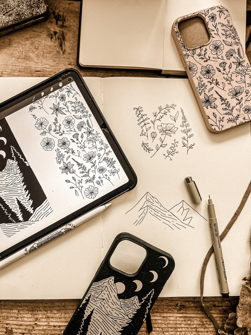 Black Moonlight Peaks Samsung Galaxy S25 Ultra Case