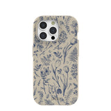 London Fog Indigo Bouquet iPhone 15 Pro Case
