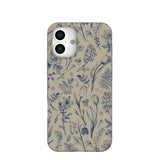 London Fog Indigo Bouquet iPhone 16 Plus Case