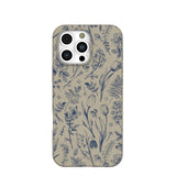 London Fog Indigo Bouquet iPhone 16 Pro Max Case
