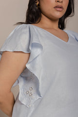 In the Summer Mood Summer Blue Top