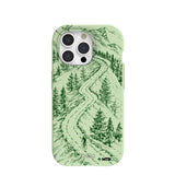 Sage Green Into the Mountains MTBCO iPhone 15 Pro Case