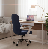 Anyseat Navy Office Chair Cover – Waterproof Stretchable Spandex Jacquard Slipcover, Anti‑Dirt Protection