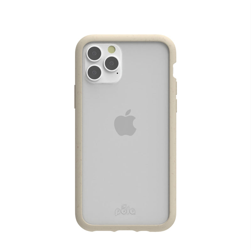 Pela Case Clear iPhone 11 Pro Case with London Fog Ridge