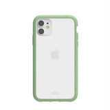 Clear iPhone 11 Case with Sage Green Ridge