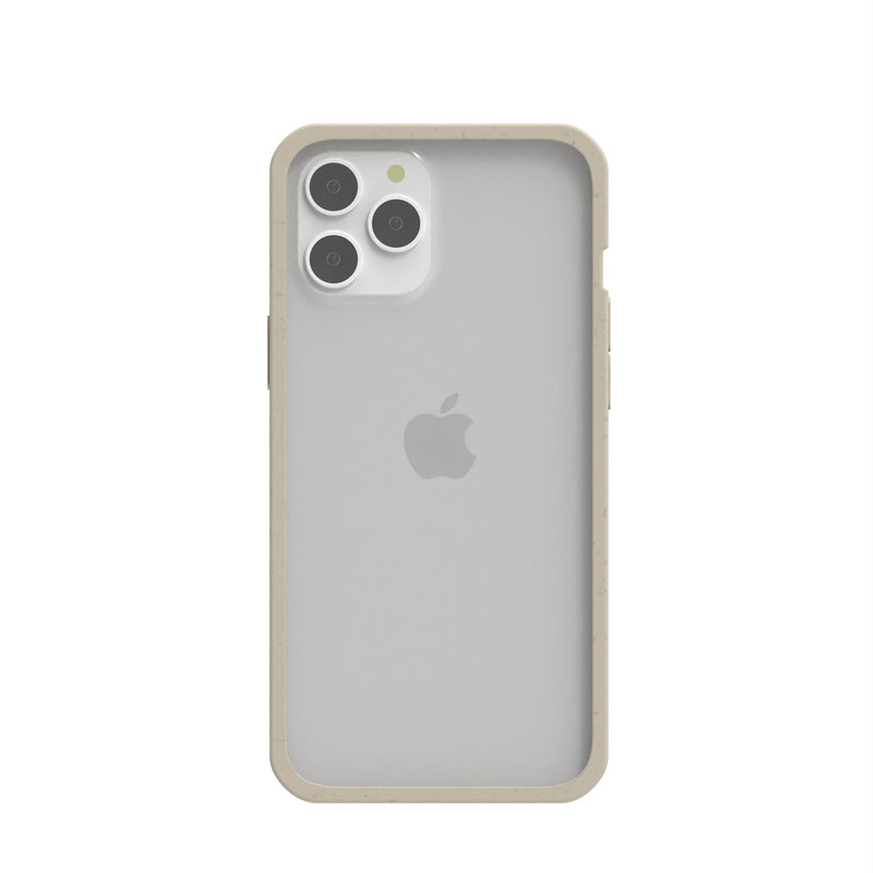 Pela Case Clear iPhone 12 Pro Max Case with London Fog Ridge