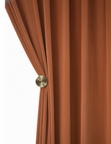 Anydrape Orange Velvet Blackout Curtains – High‑Quality Modern Luxury Drapes for Living Room, Bedroom & Dining Windows