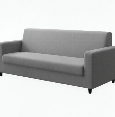 Anyseat 3-Seater Sofa Cover – Ash Grey Style Slipcover for Living Room Chair Protection